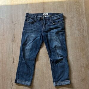 Current/Elliott Dark Blue Ankle Jeans